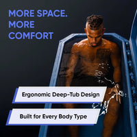 Cold Plunge System Designed for Daily Recovery, Iceless Cooling, LLDPE Construction, 90 Gallon Capacity