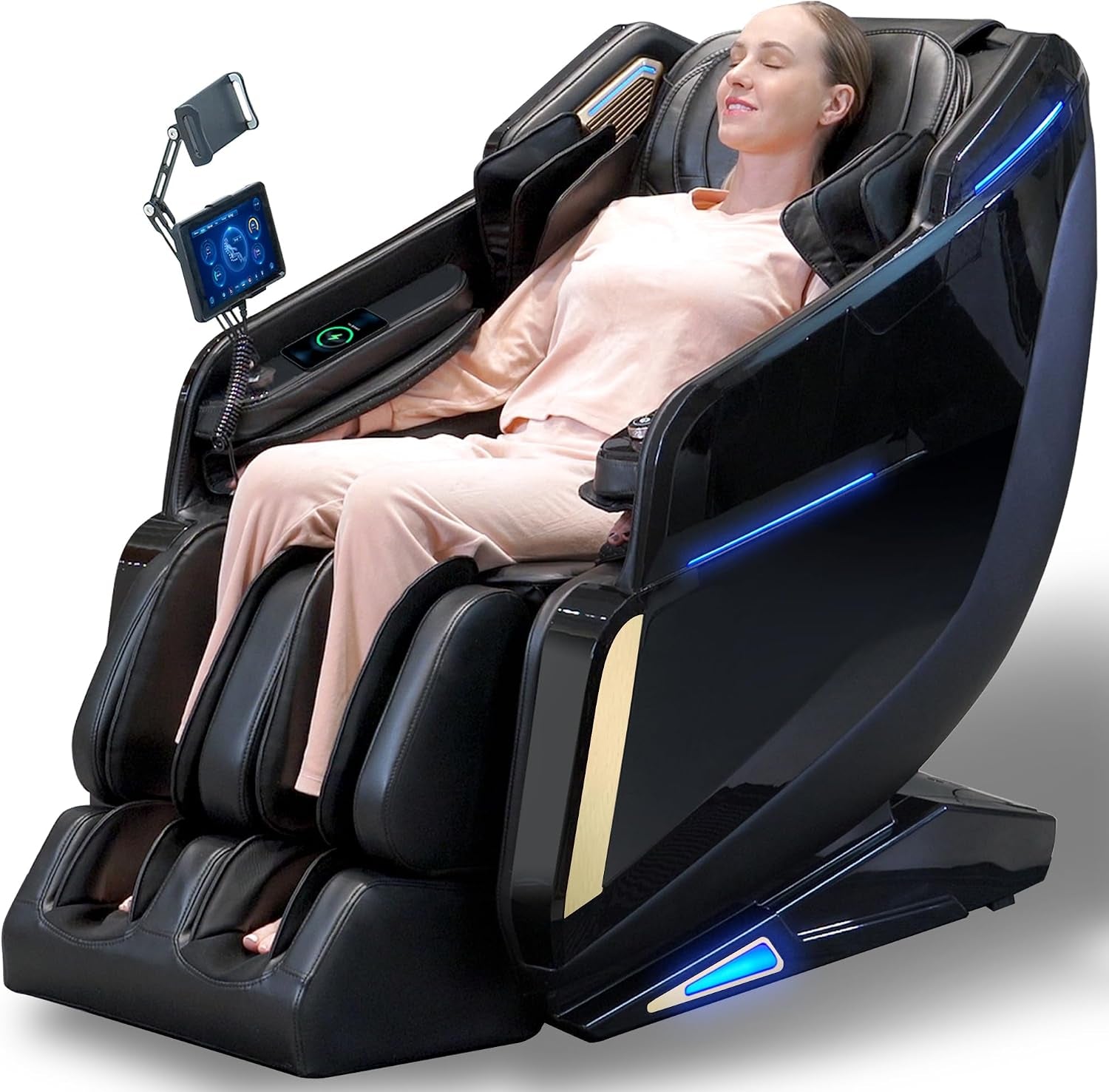 4D Massage Chair Full Body Extended Sl-Track Zero Gravity Shiatsu Recliner