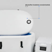 Cold Plunge Tub Designed for Recovery, WiFi App Control, 80 Gallon Capacity, Reaches 37°F