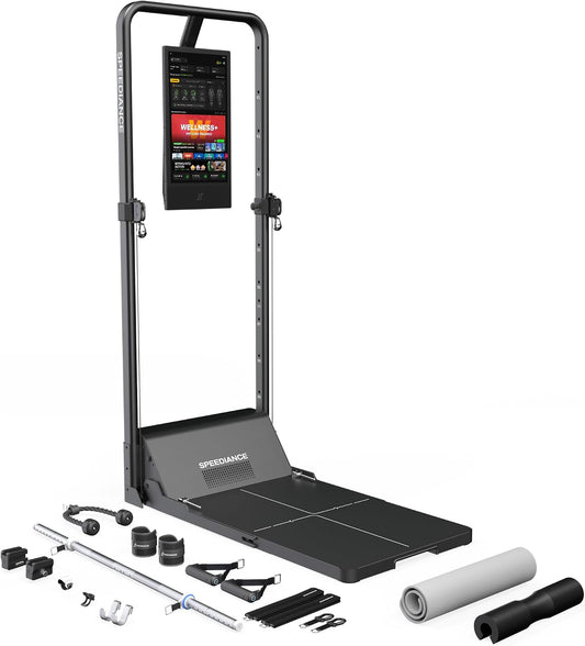 Smart Home Gym, Multi-Functional Gym Machine for Full Body Strength Training, All-In-One Gym Equipment, Digital Weight System, Workout Station, Squat Rack, Gym Monster 2