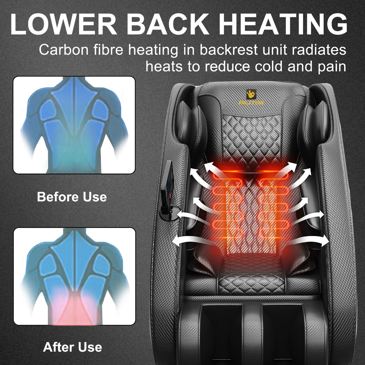 Molylex 2024 Massage Chair Recliner, Zero Gravity Full Body Massage Chair with Airbags, Heating, Bluetooth Speaker and Foot Rollers (Black)