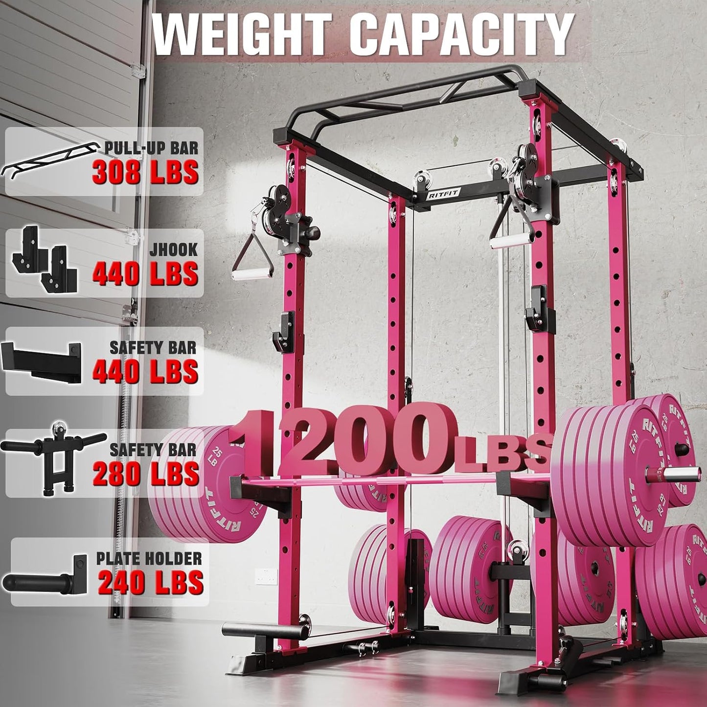 PPC-P3 Power Cage with Cable Crossover System, 1200LB Capacity