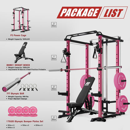PPC-P3 Power Cage with Cable Crossover System, 1200LB Capacity