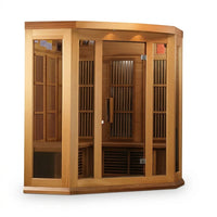 3 - Person FAR Infrared Sauna in Cedar — Studio Shot
